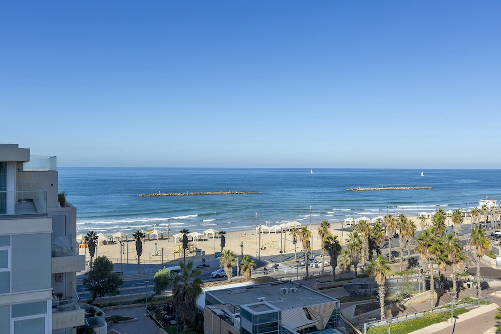 Beach hotel view